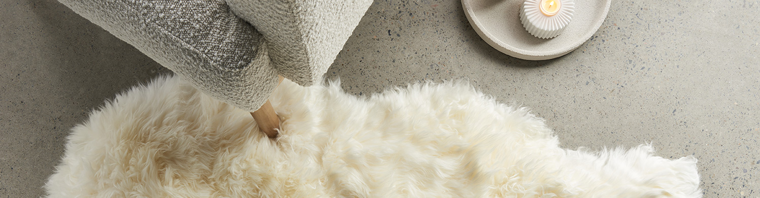 Natural New Zealand Sheep Skin – White