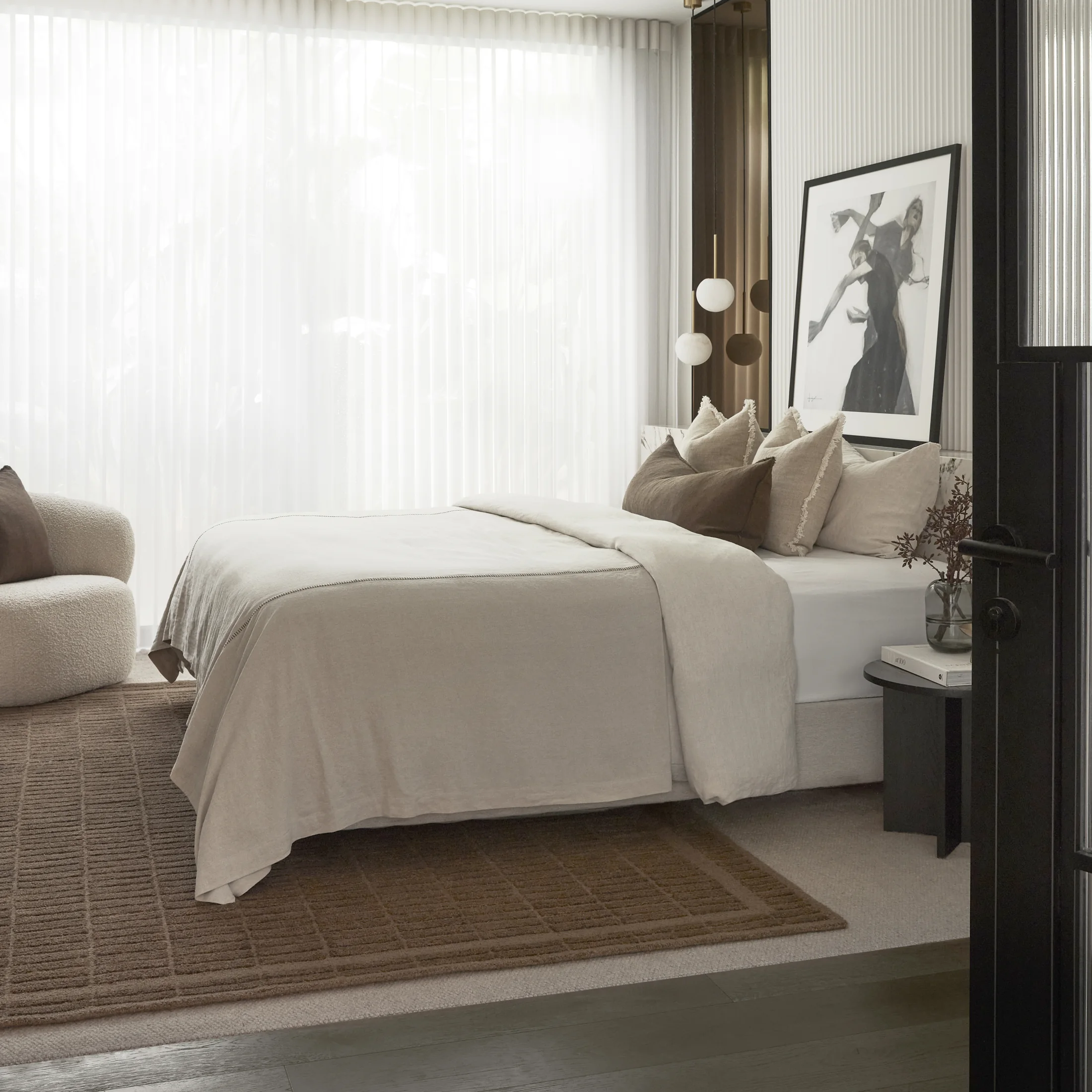 Marlow Chocolate wool rug