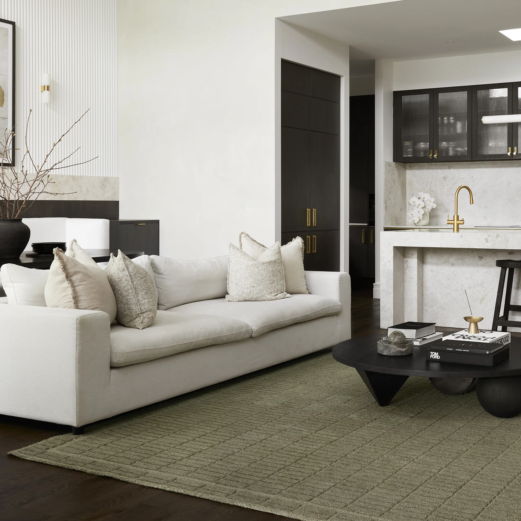 Marlow Sage wool rug