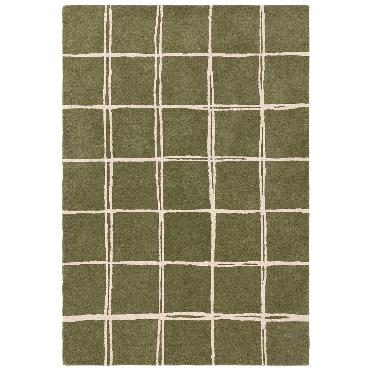 Asiatic Albany Grid Olive