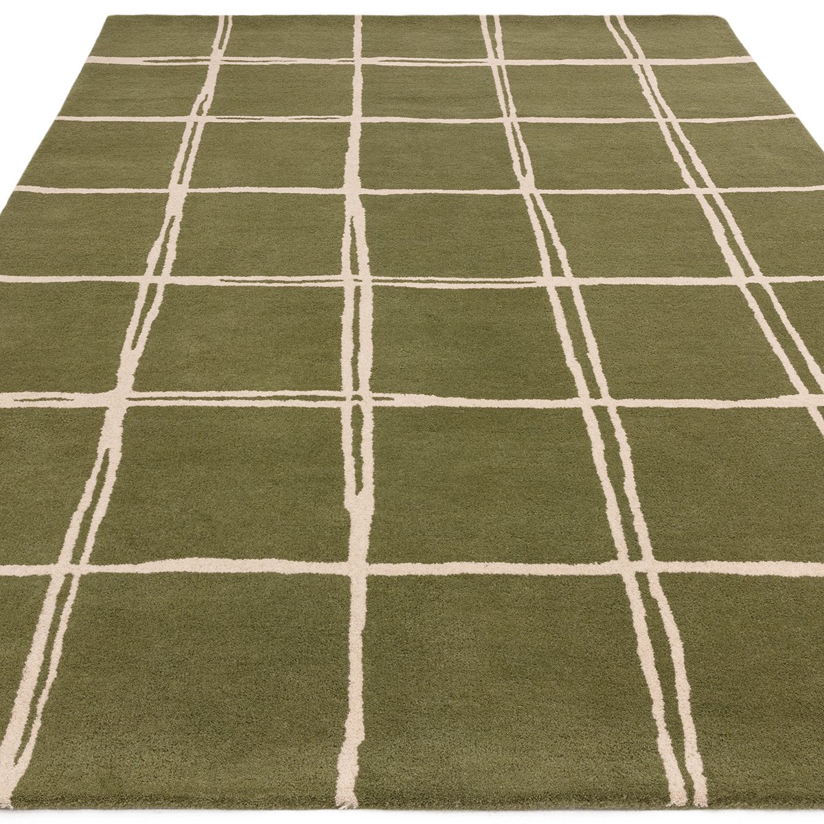 Asiatic Albany Grid Olive