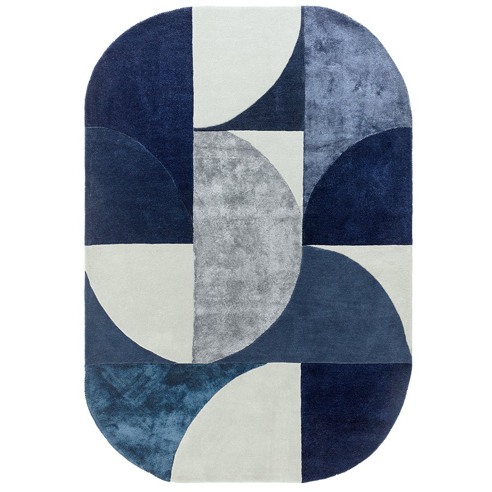 Asiatic Oval Indigo