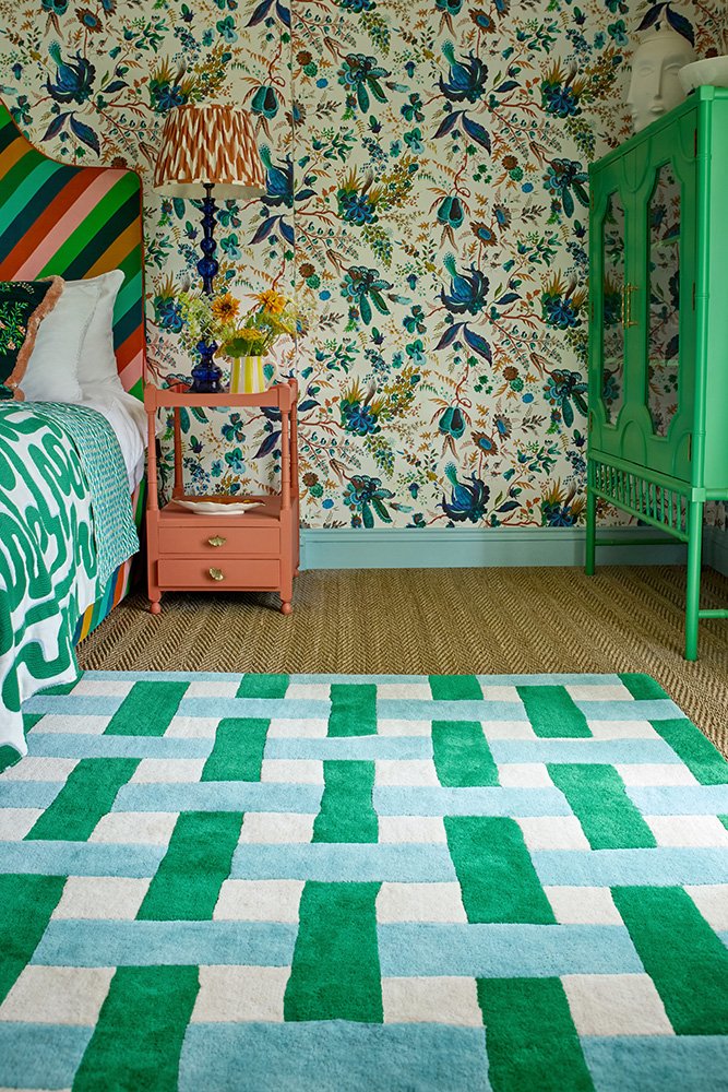 Harlequin – Sophie Robinson Basket Weave Emerald/Aquamarine 144107