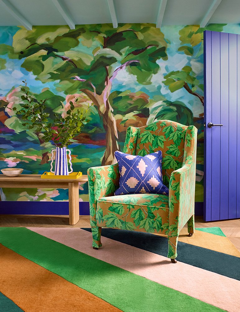 Harlequin – Sophie Robinson Sherbet Stripe Emerald/Amber 144417