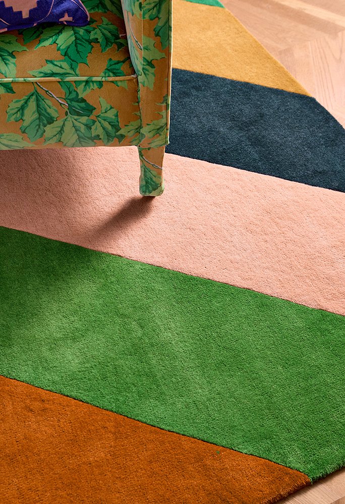 Harlequin – Sophie Robinson Sherbet Stripe Emerald/Amber 144417