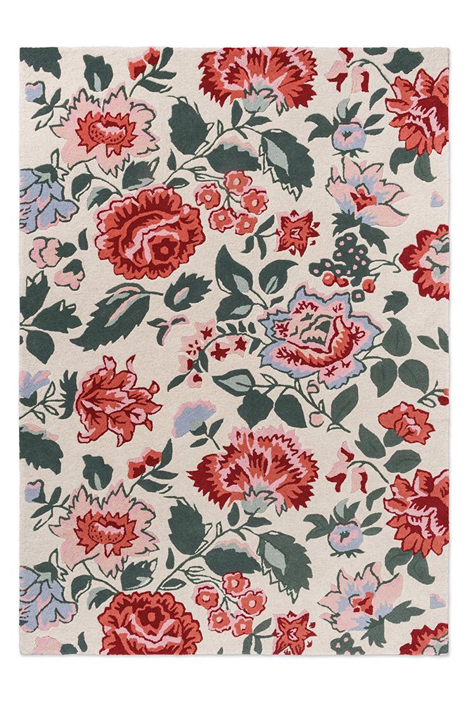 Laura Ashley Wendling Floral Poppy Red 083100