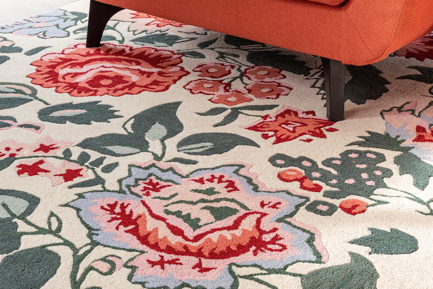 Laura Ashley Wendling Floral Poppy Red 083100