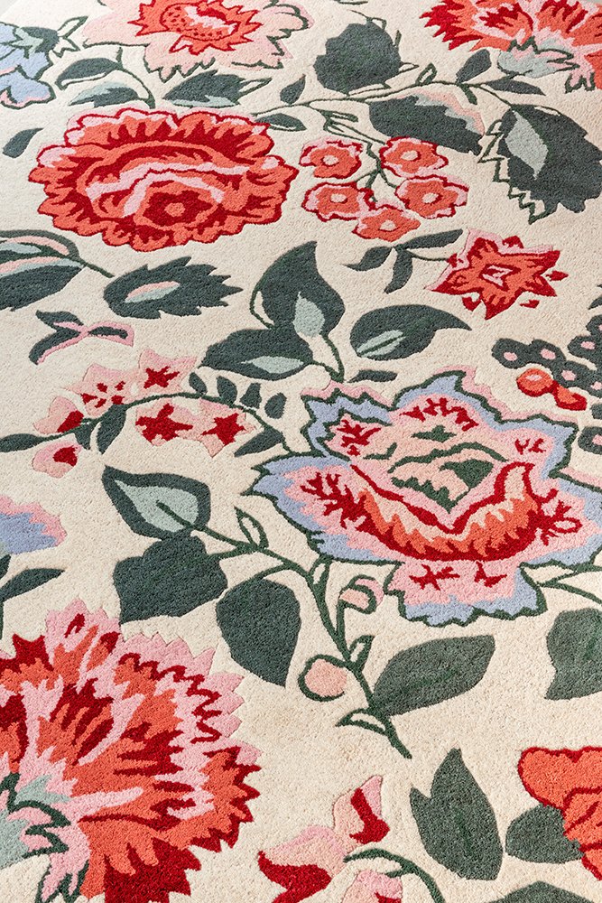 Laura Ashley Wendling Floral Poppy Red 083100