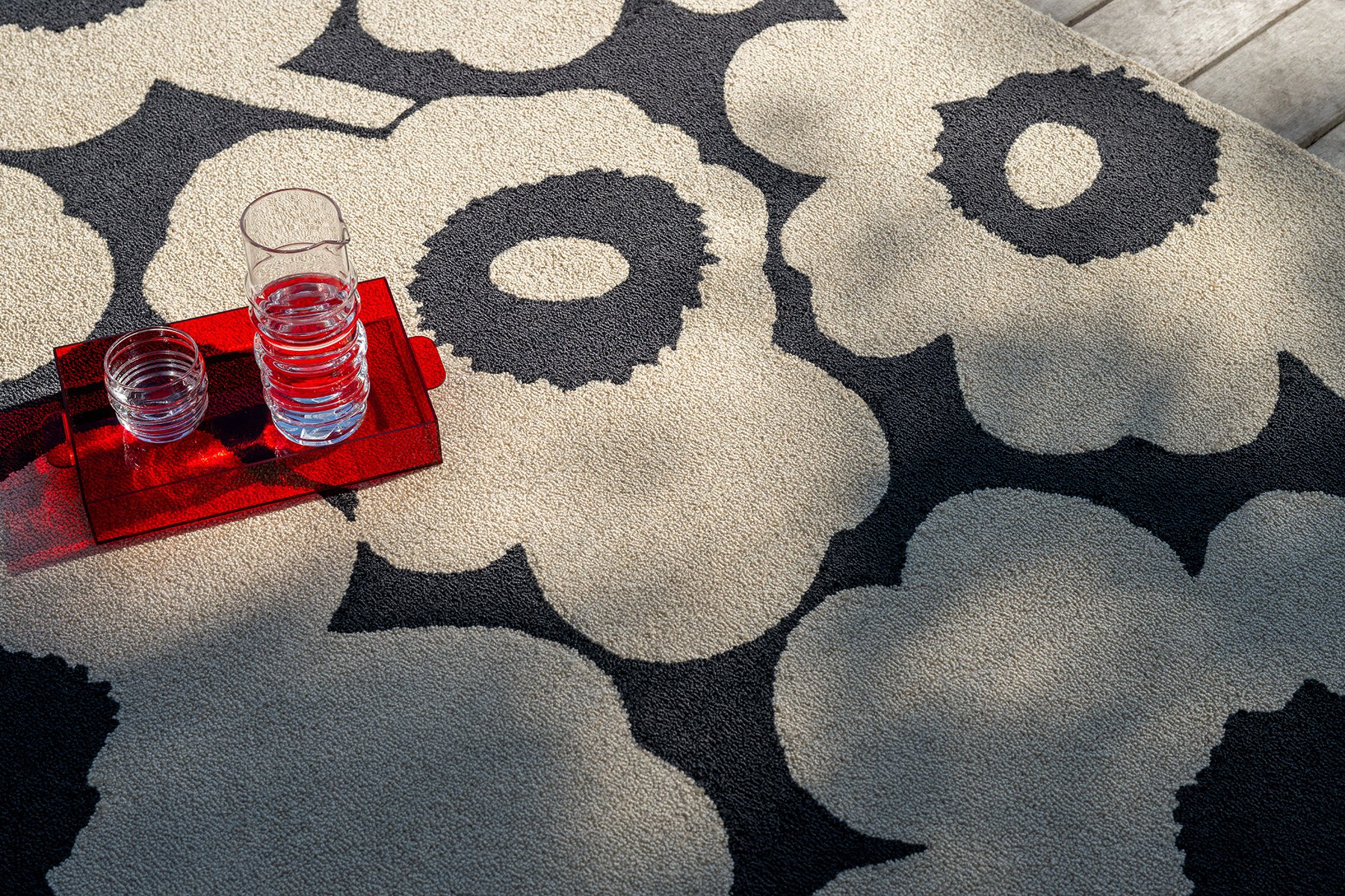 Marimekko Unikko Charcoal White Outdoor 434305