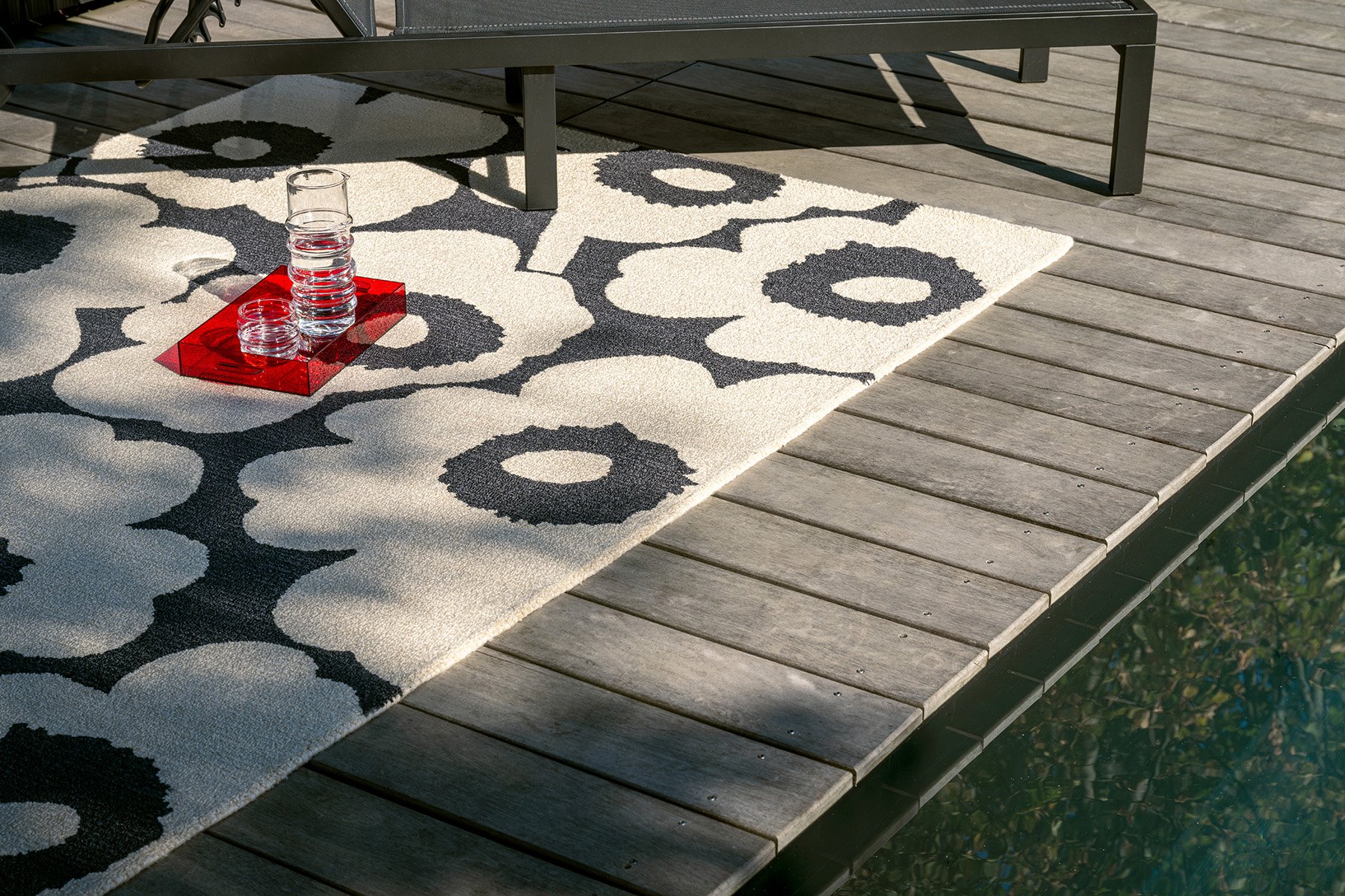 Marimekko Unikko Charcoal White Outdoor 434305