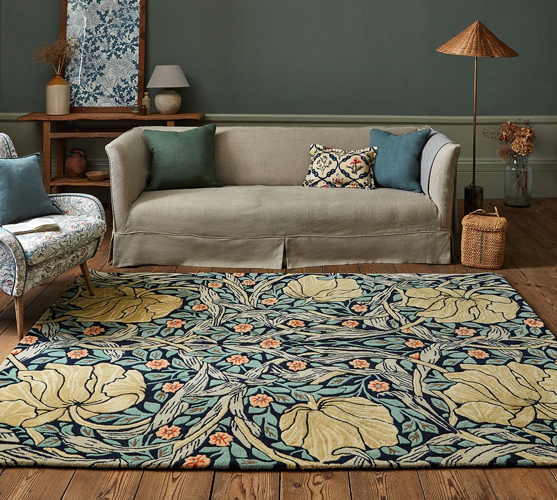 Morris & Co Pimpernel Indigo 028818