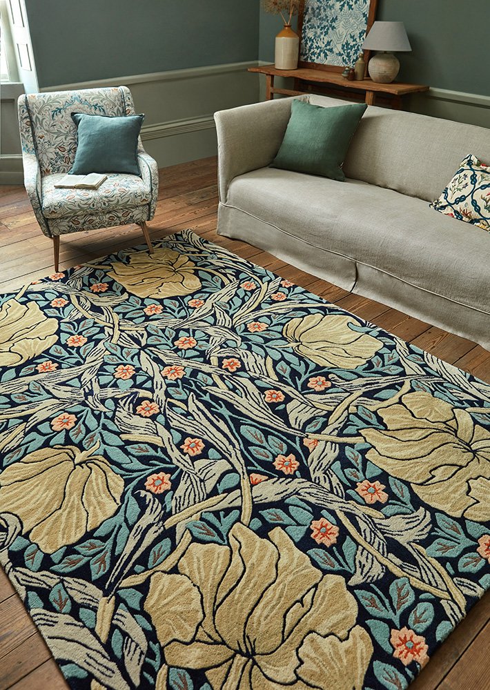 Morris & Co Pimpernel Indigo 028818