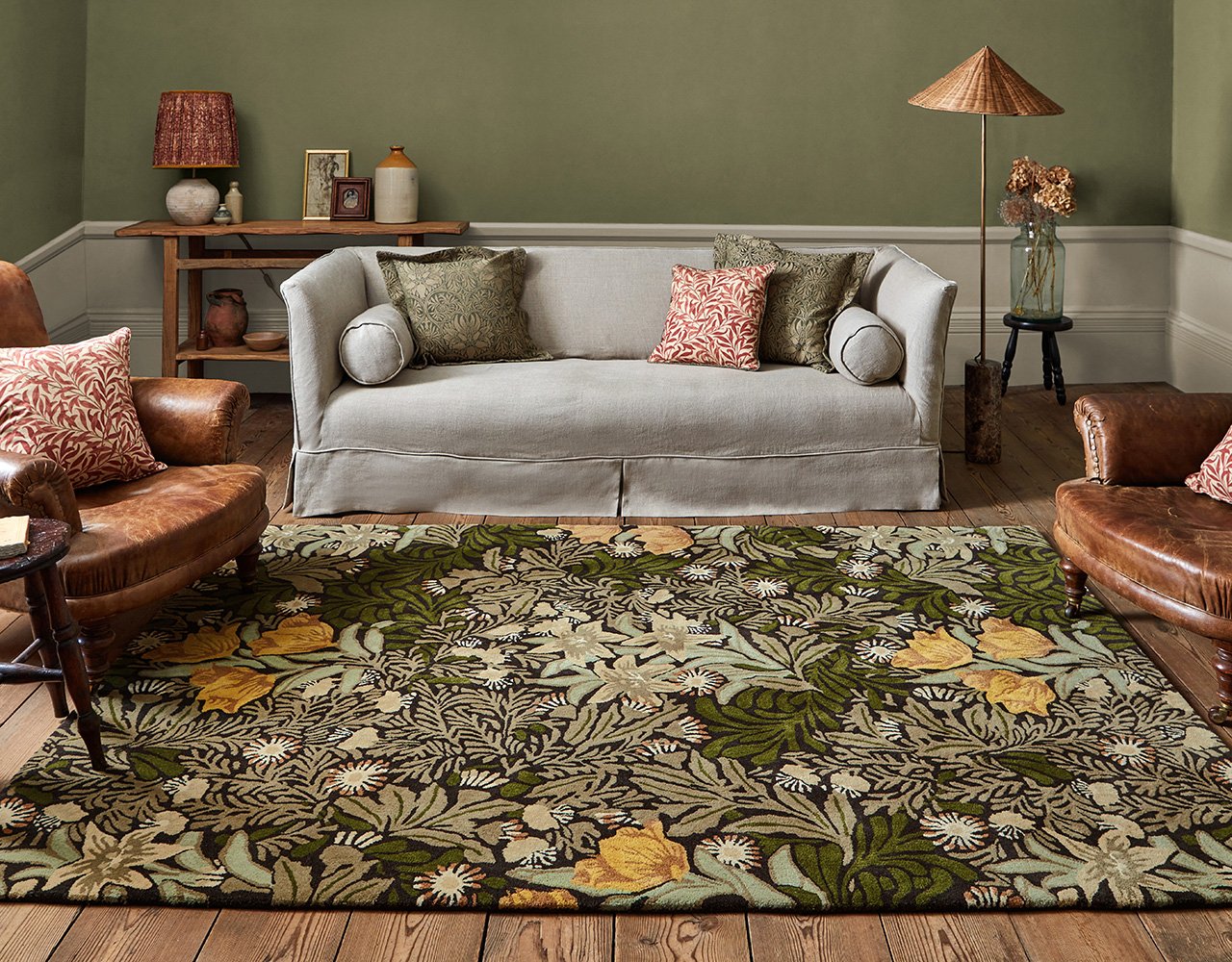 Morris & Co Bower Twining Vine Green 128207