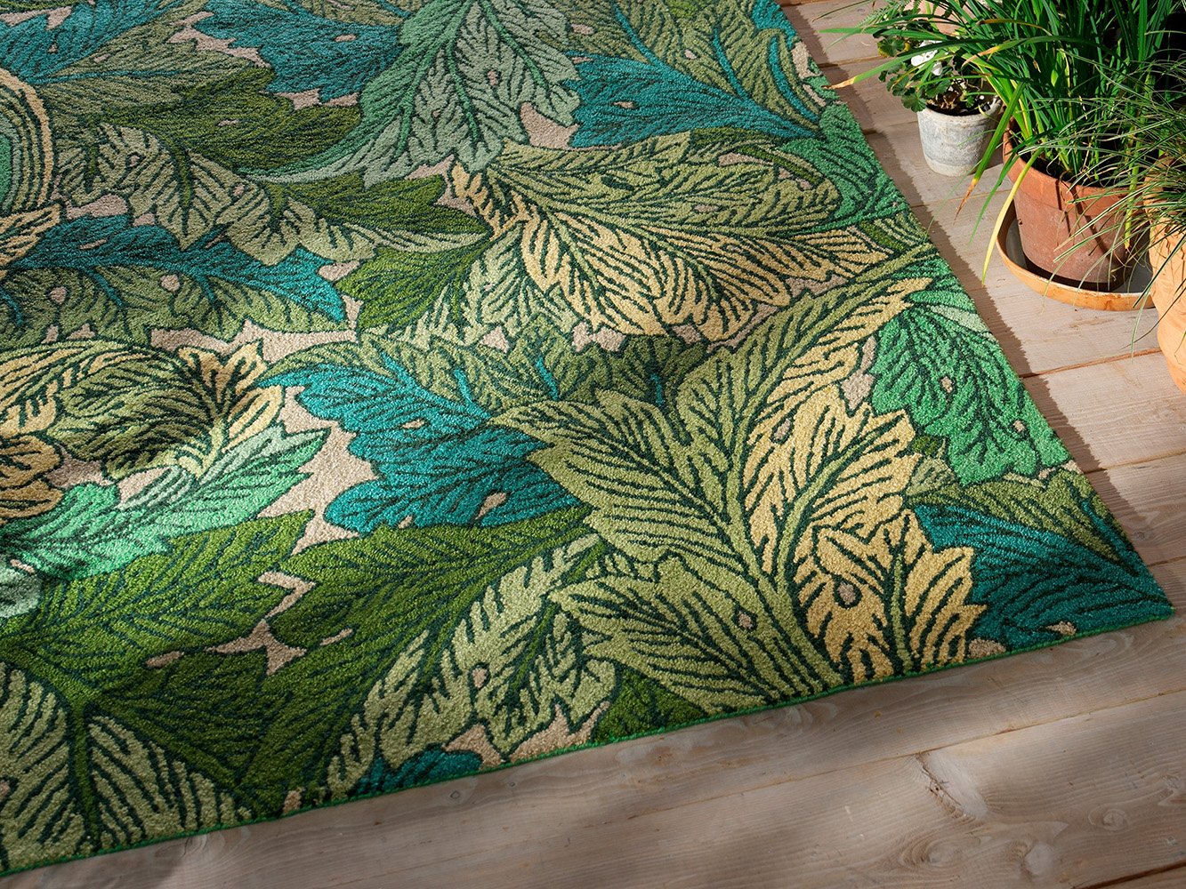 Morris & Co Acanthus Nettle – Sky Blue Outdoor 427307