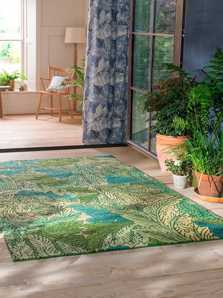 Morris & Co Acanthus Nettle – Sky Blue Outdoor 427307
