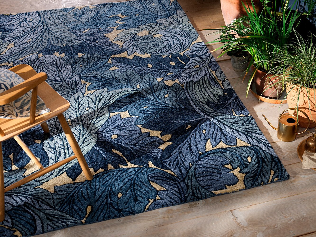 Morris & Co Acanthus Indigo Outdoor 427318