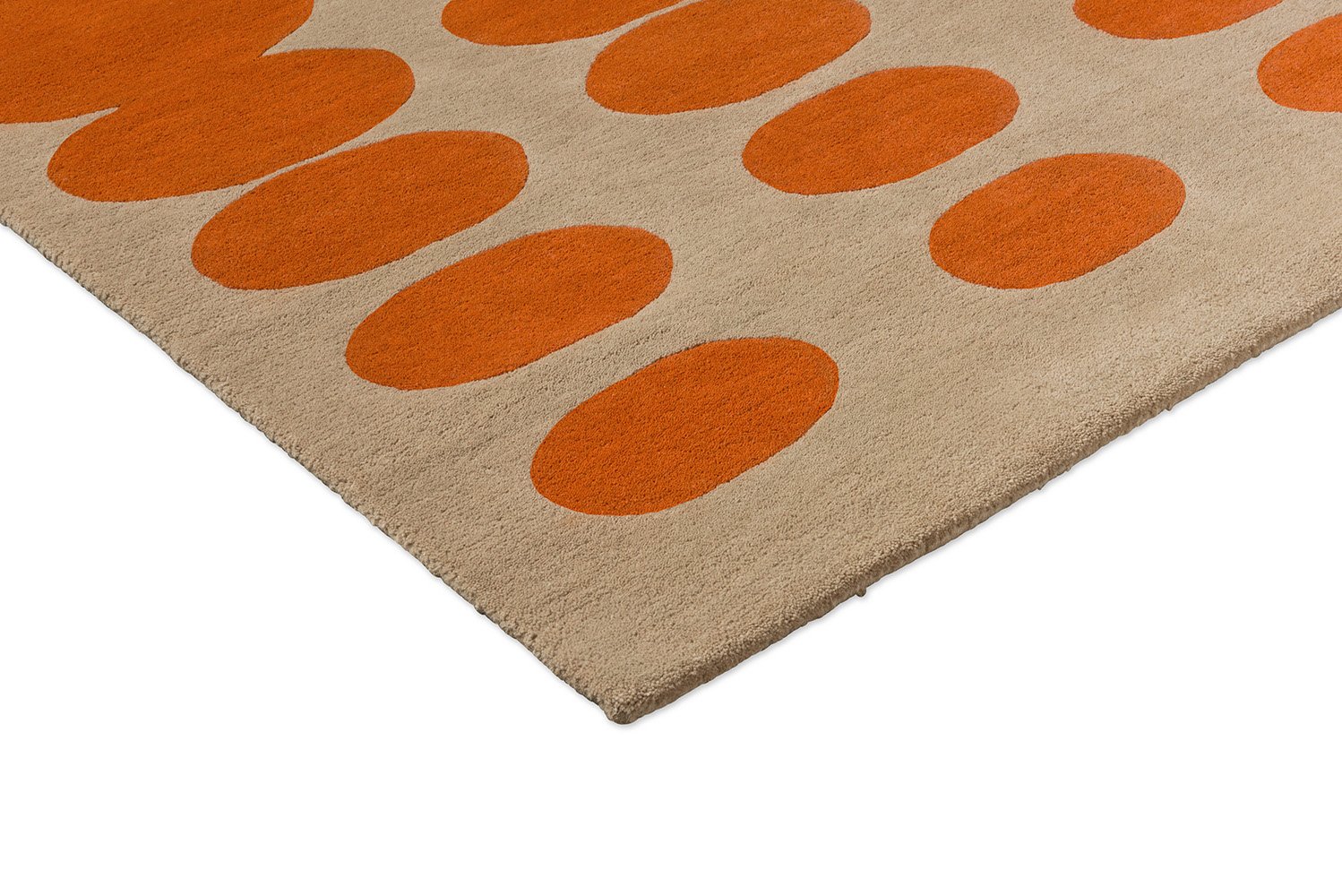 Orla Kiely Optical Oval Orange – Sand 157703