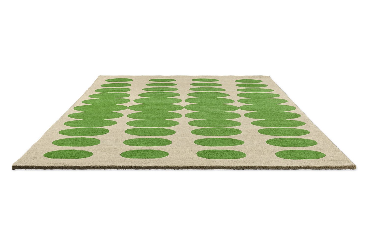 Orla Kiely Optical Oval Green – Cream 157707
