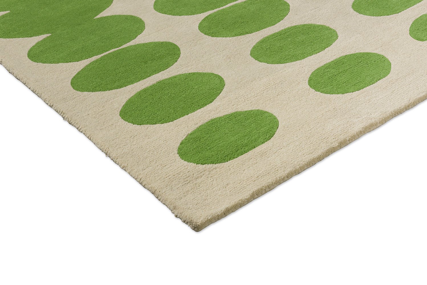Orla Kiely Optical Oval Green – Cream 157707