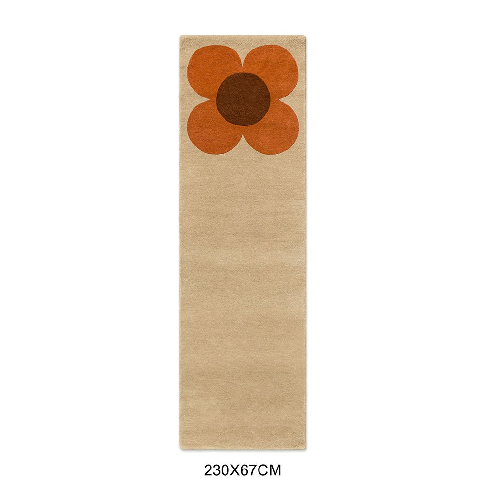 Orla Kiely Flower Placement Pumpkin – Ecru 158203