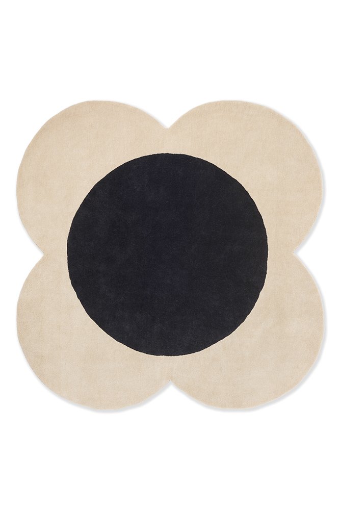 Orla Kiely Flower Spot Ecru/Black 158409