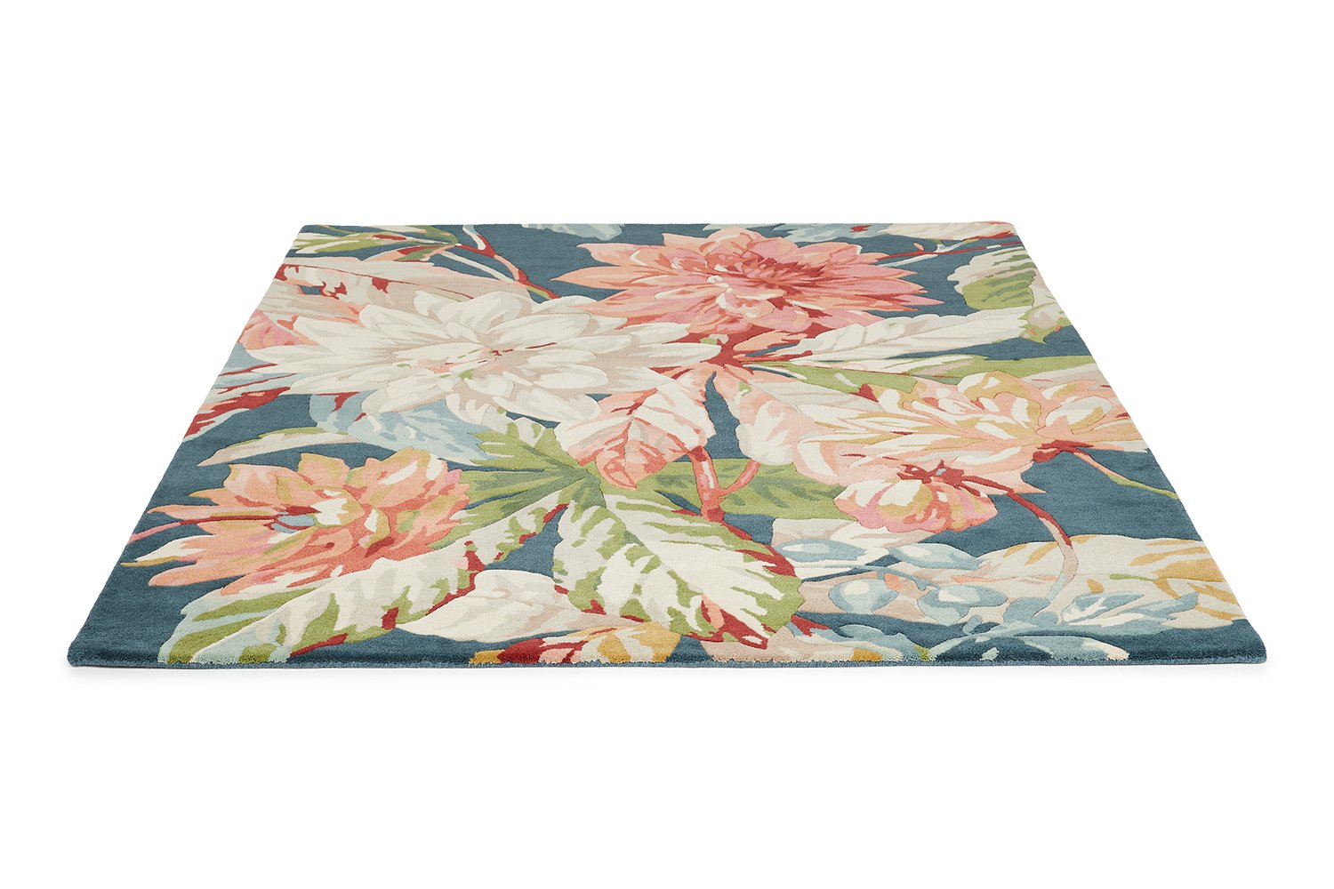 Sanderson Dahlia & Rosehip Teal 050608