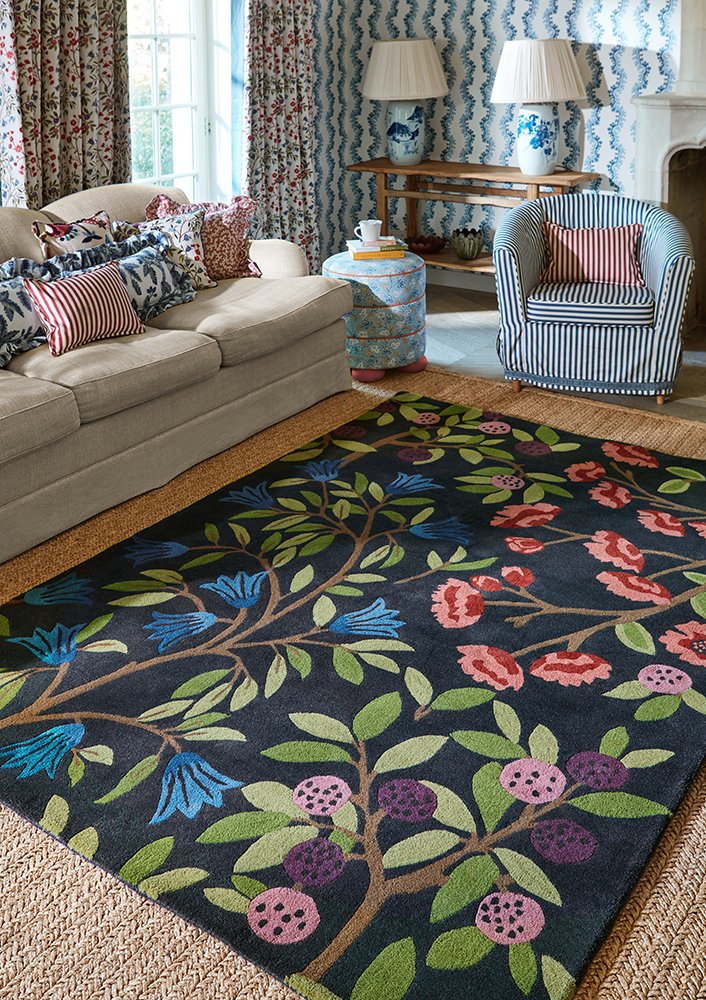 Sanderson Foraging Indigo 146618