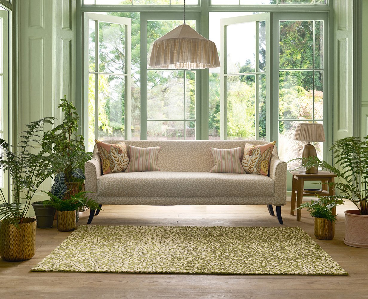 Sanderson Truffle Olive Outdoor 446007