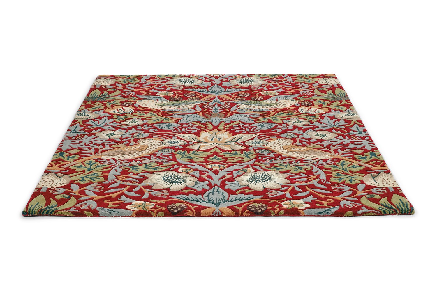 Morris & Co Strawberry Thief Crimson 027700