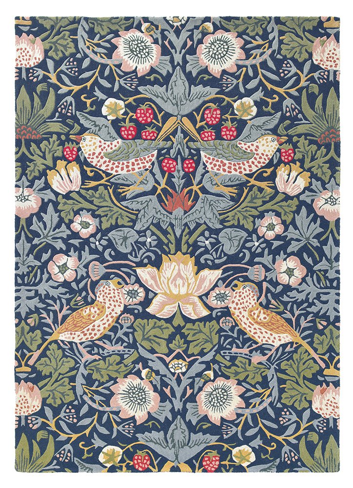 Morris & Co Strawberry Thief Indigo 027708