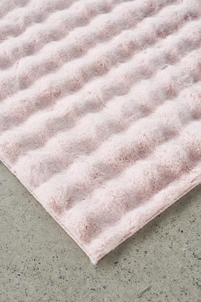 Bubble Washable Rug – Blush