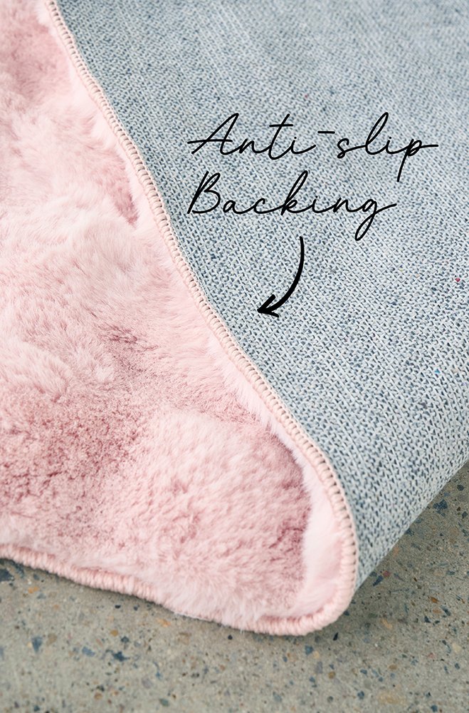 Bubble Washable Rug – Blush