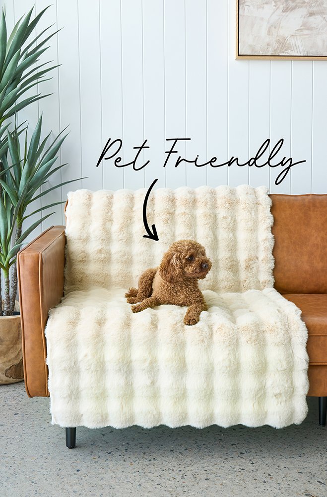 Bubble Washable Rug – Natural