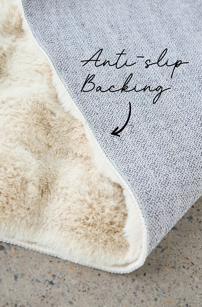 Bubble Washable Rug – Natural