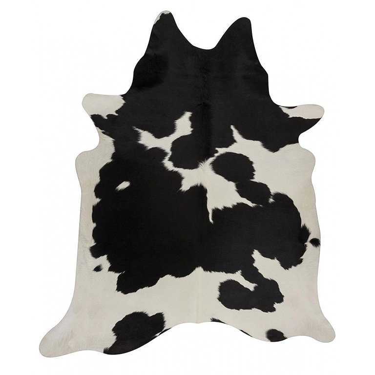 Premium Brazilian Cowhide Black White