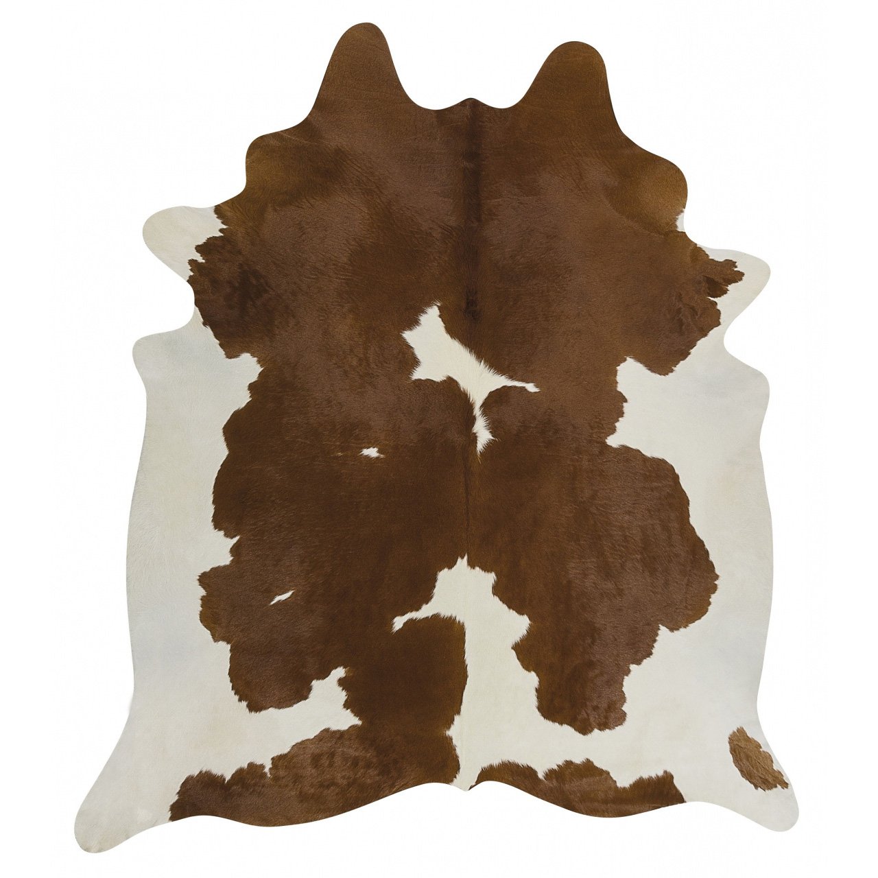 Premium Brazilian Cowhide Brown White