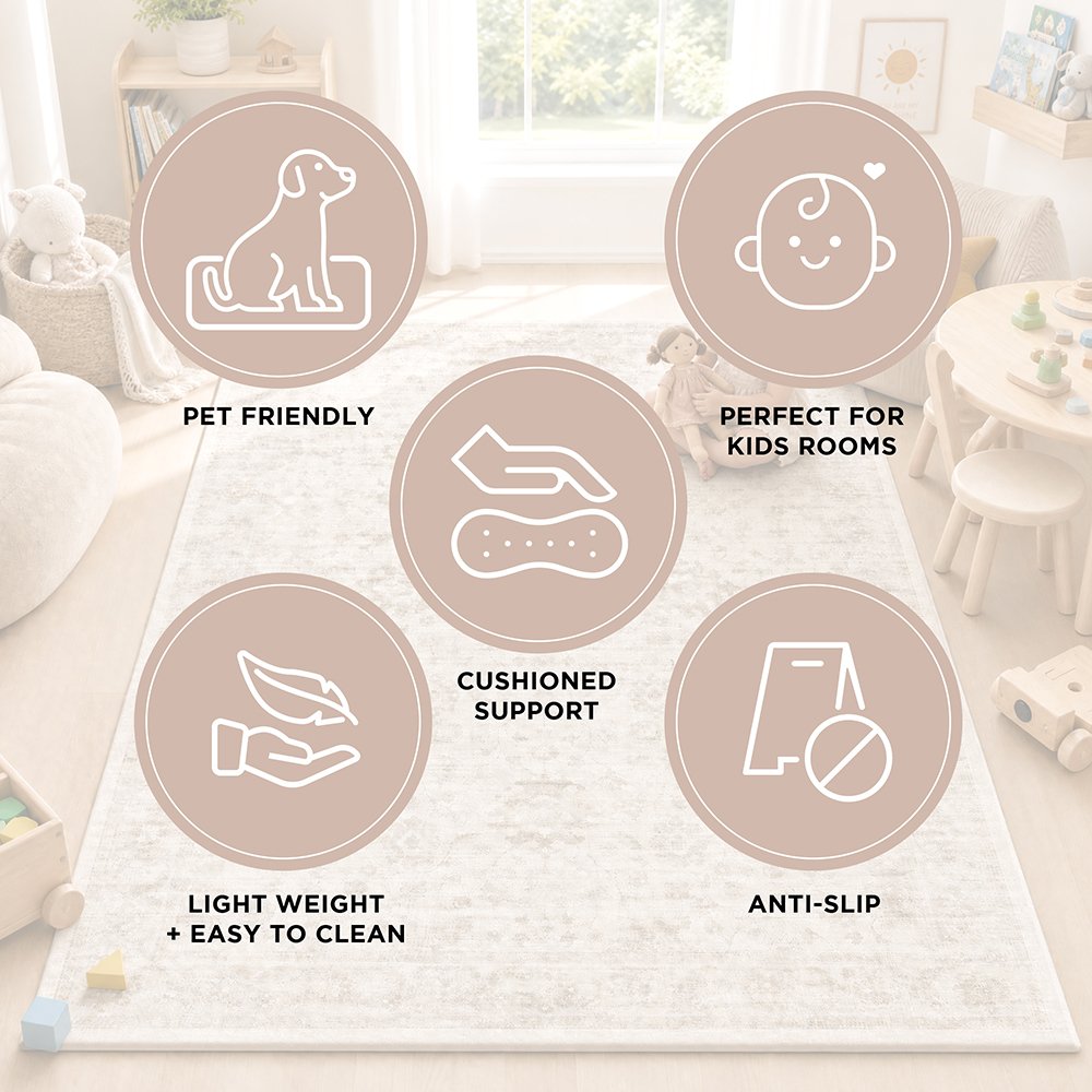 Cushy Rug Taya Natural