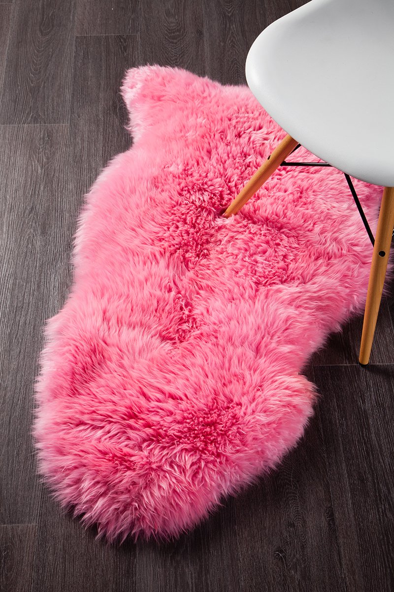 Natural New Zealand Sheep Skin – Pink