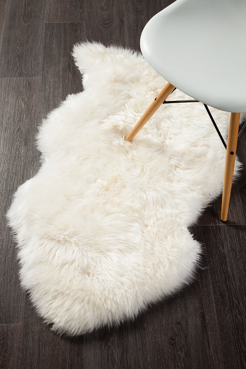 Natural New Zealand Sheep Skin – White